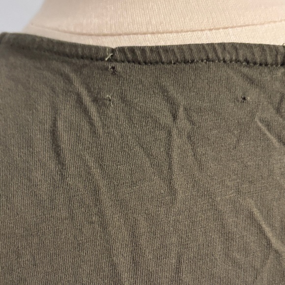 Lane Bryant Olive Crochet Yoke Sleeveless Tank - Picture 5 of 6